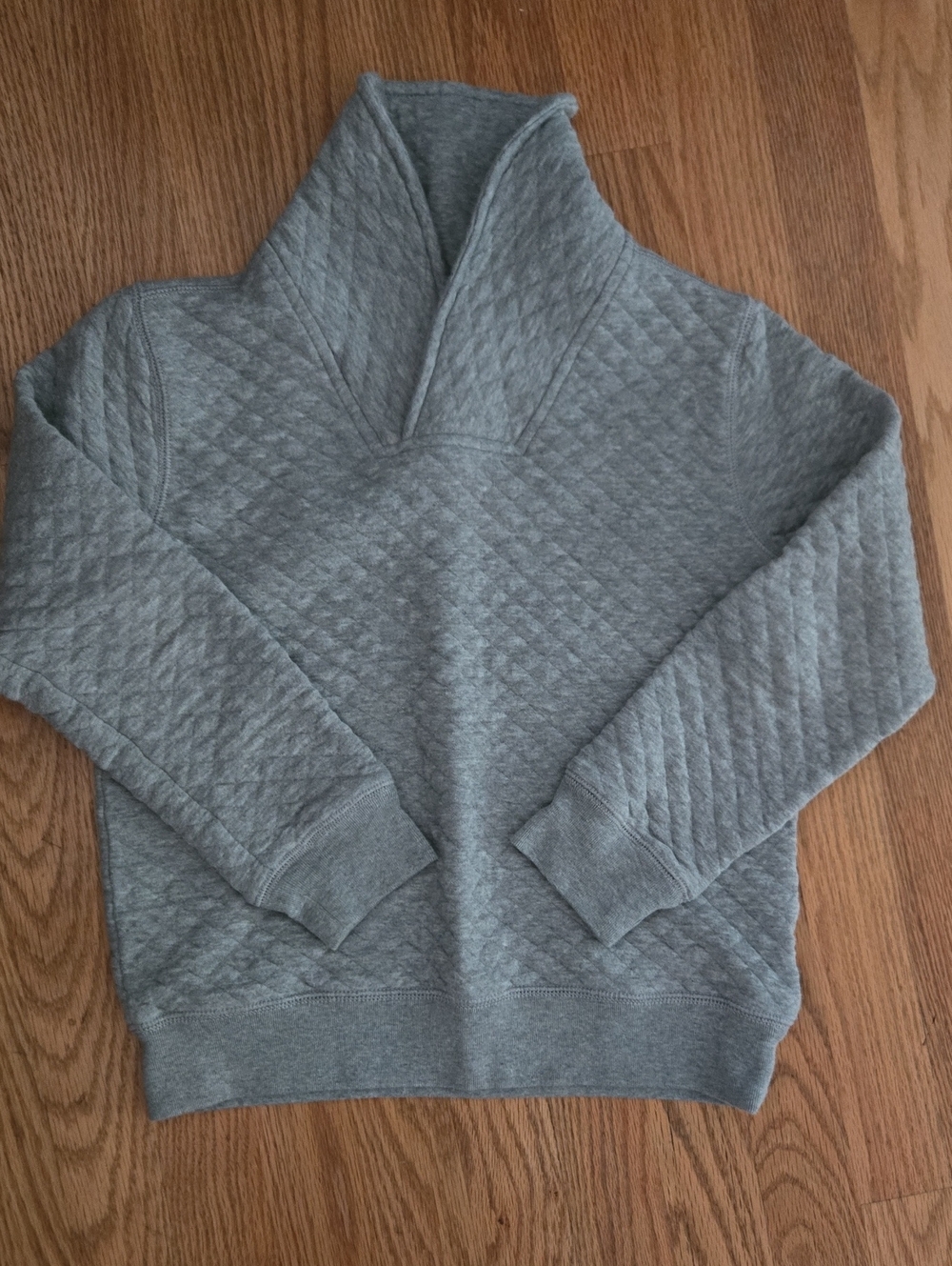 Crewcuts Heather Gray Quilted Pullover